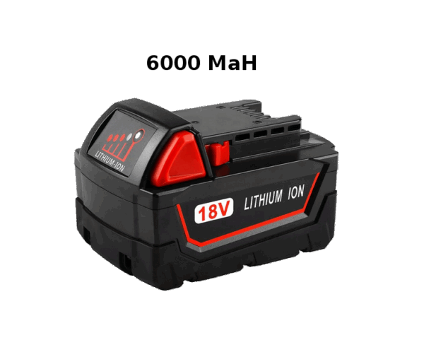 Accu voor Milwaukee M18 - 18 Volt - 6000 mAh