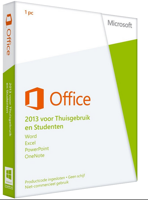 Microsoft Office 2013, ongebruikt, ook voor Windows 10