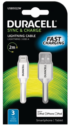 Duracell USB oplader voor Ipod / Ipad en Iphone