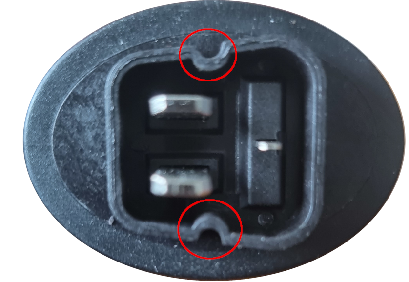 acculader voor diverse Phylion accu's, fietslader 3-polig 36V 2A (Zie foto voor connector) Stella type 3, fietsaccu lader 36V 2A met inkeping (Zie foto voor connector) - Afbeelding 3