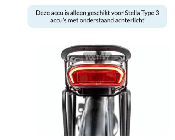 Accu voor Stella type 3 -  36 Volt  - 15 Ah - 540 Wh - Afbeelding 2