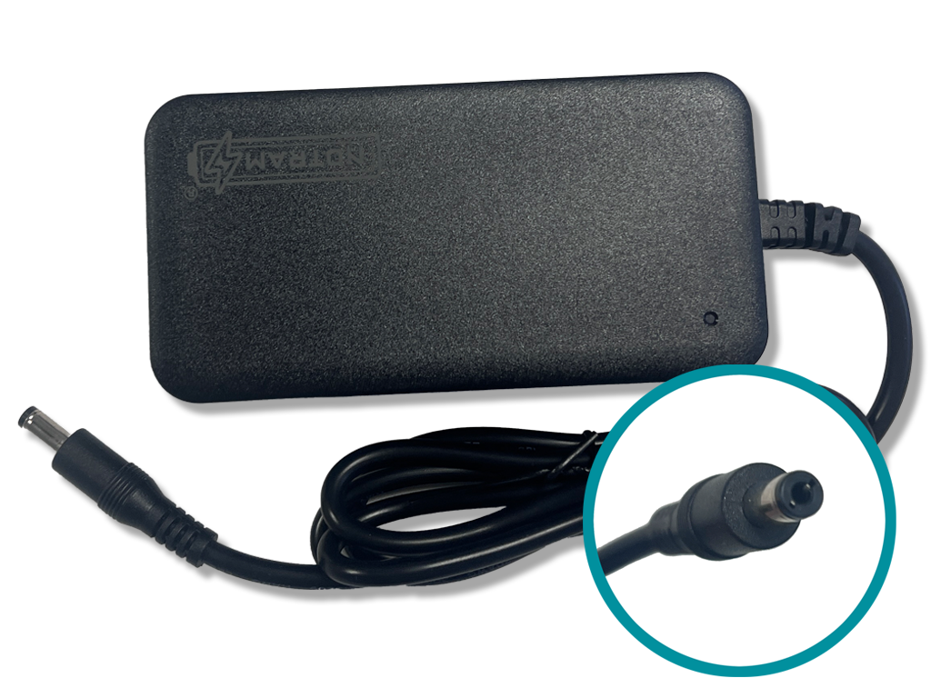 Notram Oplader fietsaccu 29.4V - 2 Ampere (2-polig) met ronde connector DC 5.5 x 2.1 mm