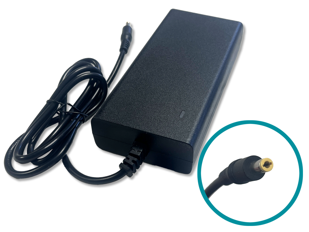 Notram Oplader fietsaccu 54.6V - 2 Ampere (2-polig) met ronde connector DC 5.5 x 2.5 mm